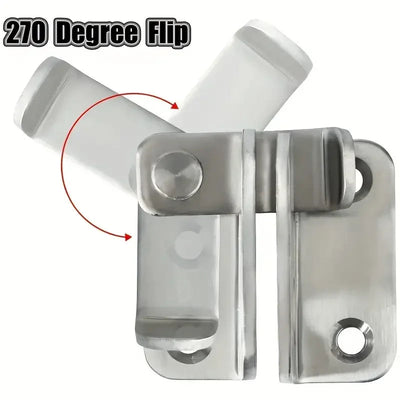 1Pc Flip Latch Slide Bolt Lock, Security Door For Barn Cabinets, Pet Cages, Garden, Bathroom, Garage, Windows Shoppers Synchrony