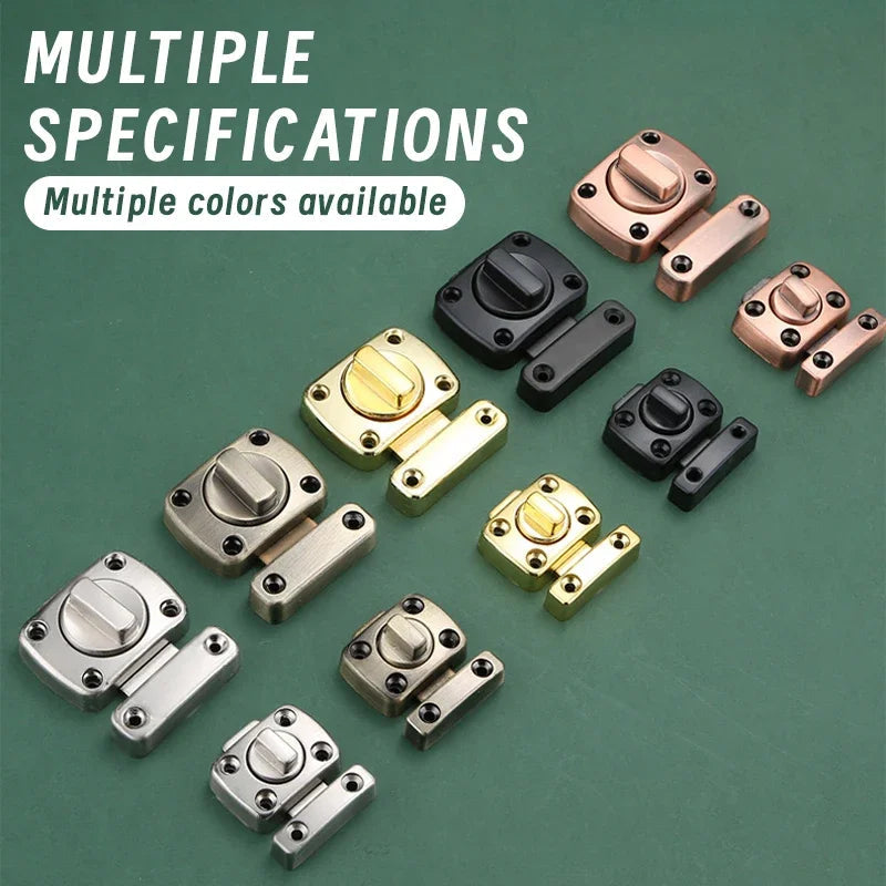 1pc Home Security Latch Rotate Bolt Latch Gate Latches Door Slide Lock Twist Rotating Barrel Lock For Bathroom Toilet Door Lock Shoppers Synchrony