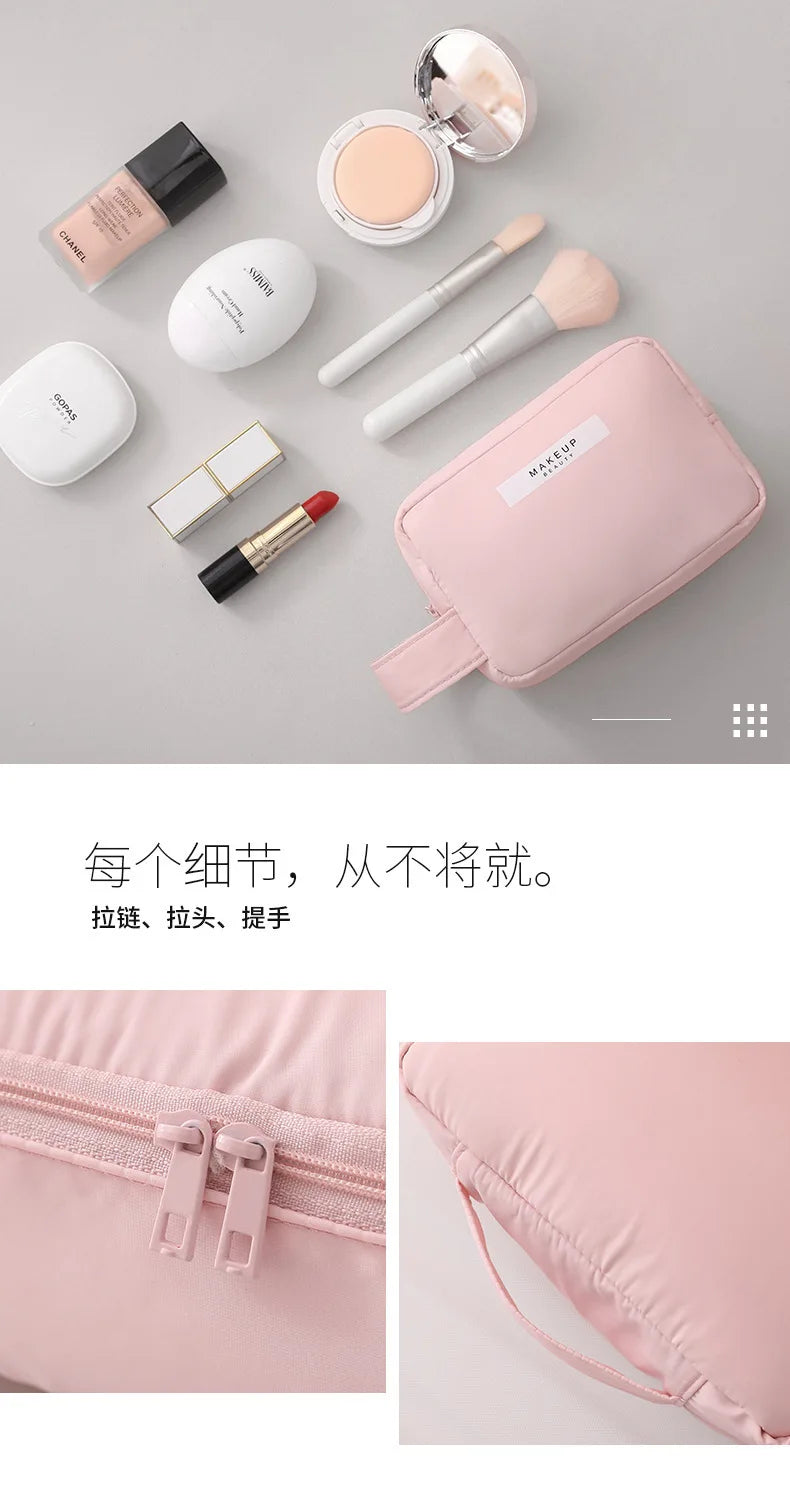 Travel Makeup Bag Water-resistant Toiletry Cosmetic Bag Portable Large Capacity Makeup Box Skincare Toiletry Storage Organizer Shoppers Synchrony