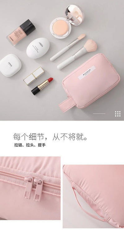 Travel Makeup Bag Water-resistant Toiletry Cosmetic Bag Portable Large Capacity Makeup Box Skincare Toiletry Storage Organizer Shoppers Synchrony