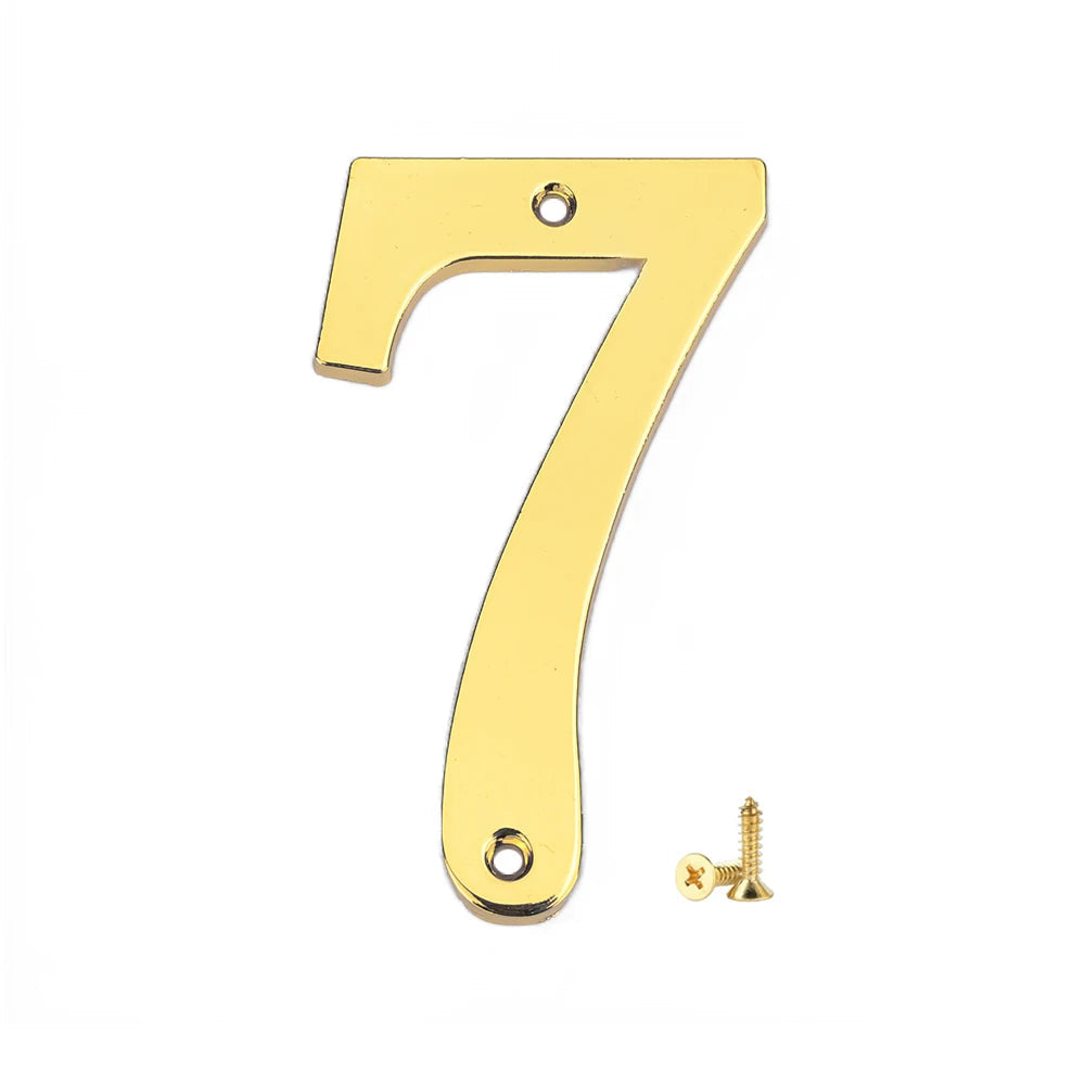 1Pcs 3Inch Metal House Numbers with M2 Screws Solid Zinc Alloy Mailbox Numbers 3D Address Numbers for Outside House Apartment Shoppers Synchrony