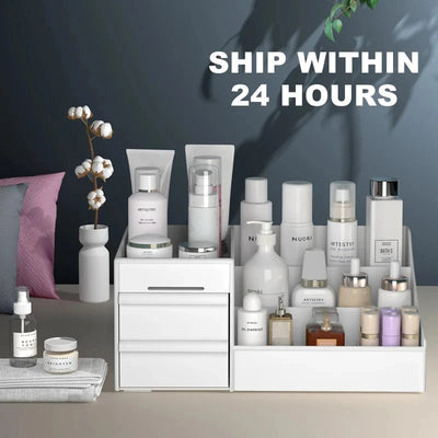 Large Capacity Cosmetic Storage Box Makeup Drawer Organizer Jewelry Nail Polish Makeup Container Desktop Sundries Storage Box Shoppers Synchrony