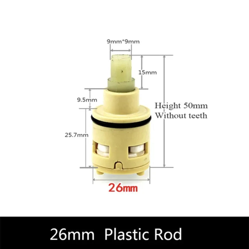 26MM Shower Faucet Ceramic Spool/Shower Sprinkler Water Separator 2-Hole Diversion Valve Core/Bathroom Accessories fittings Shoppers Synchrony