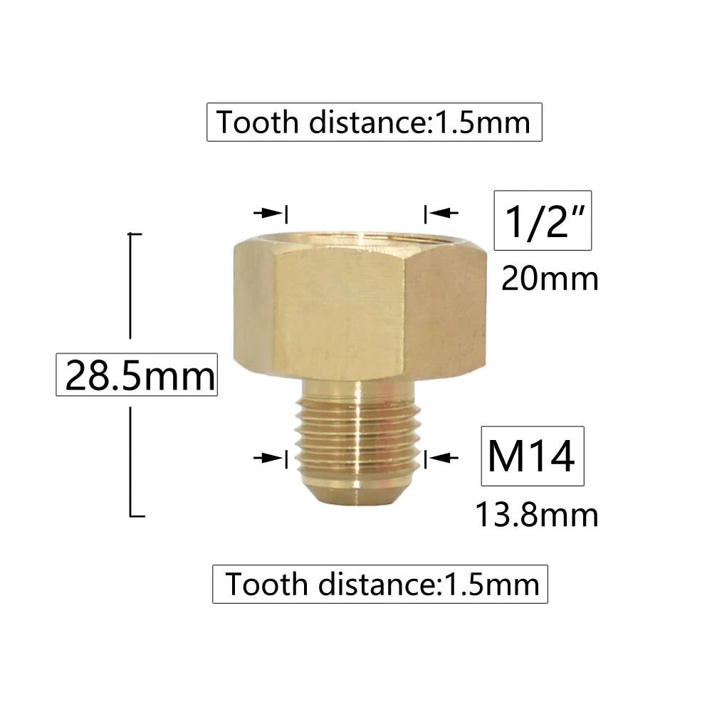 Brass 3/8 1/2 3/4" To M14 M18 M22 Male Female Thread Connector Cleaning Machine Faucet Bathroom Kitchen Copper Fittings Shoppers Synchrony