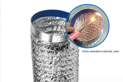 ∅60-150mm Dryer PVC Aluminum Foil Smoke Tube Flexible Ventilation Duct for Kitchen Bathroom Extractor Fitting Pipe Shoppers Synchrony