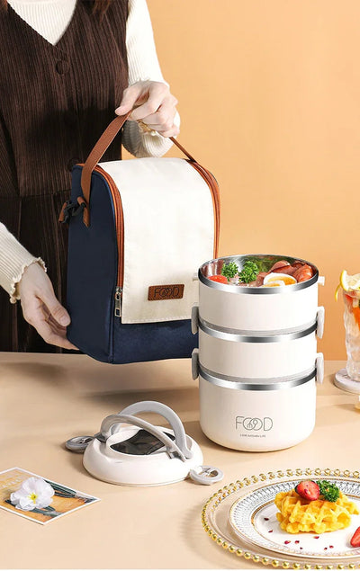Bento Lunch Box Japanese Multilayer Stainless Steel Bento Box Food Container Storage Portable Thermos Food Jar Kid Bento Box Shoppers Synchrony