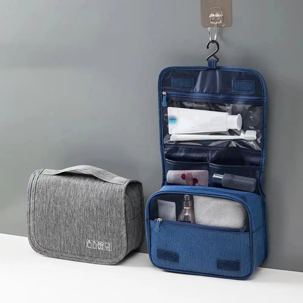 Foldable Toiletry Bag Organizer Hanging Storage Bag Bathroom Makeup Bag Case Travel Dry And Wet Separation Cosmetic Bag Shoppers Synchrony