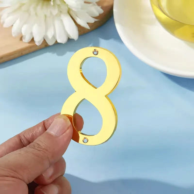 1Pcs 3Inch Metal House Numbers with M2 Screws Solid Zinc Alloy Mailbox Numbers 3D Address Numbers for Outside House Apartment Shoppers Synchrony