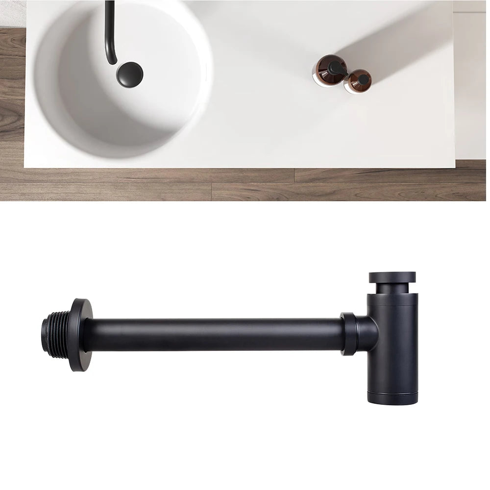 Black Bathroom Basin Bottle Trap Sink Waste Siphon Pipe Kits Toilet Deodorization Insect Stopper Drain Fittings Bathroom Basin Shoppers Synchrony