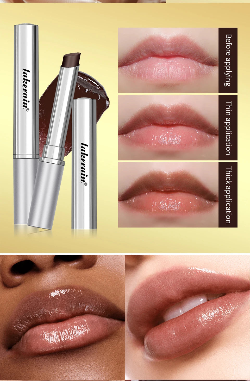 Black Honey Lipstick Long Lasting Moisturizing Natural Lip Plumper Makeup Lip Plumping Gloss Cosmetics Exfoliating for Lip Shoppers Synchrony