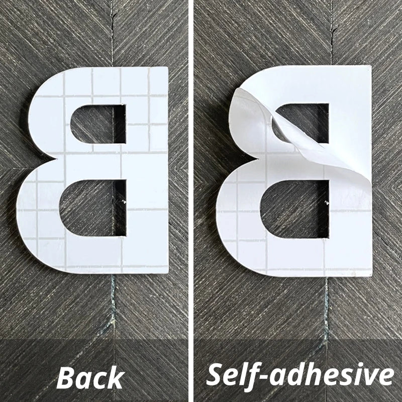 Acrylic 75mm Exterior House Number Outdoor Self Adhesive Letters Apartment Door Numbers Stickers Plate Sign Mailbox 3 inch Shoppers Synchrony