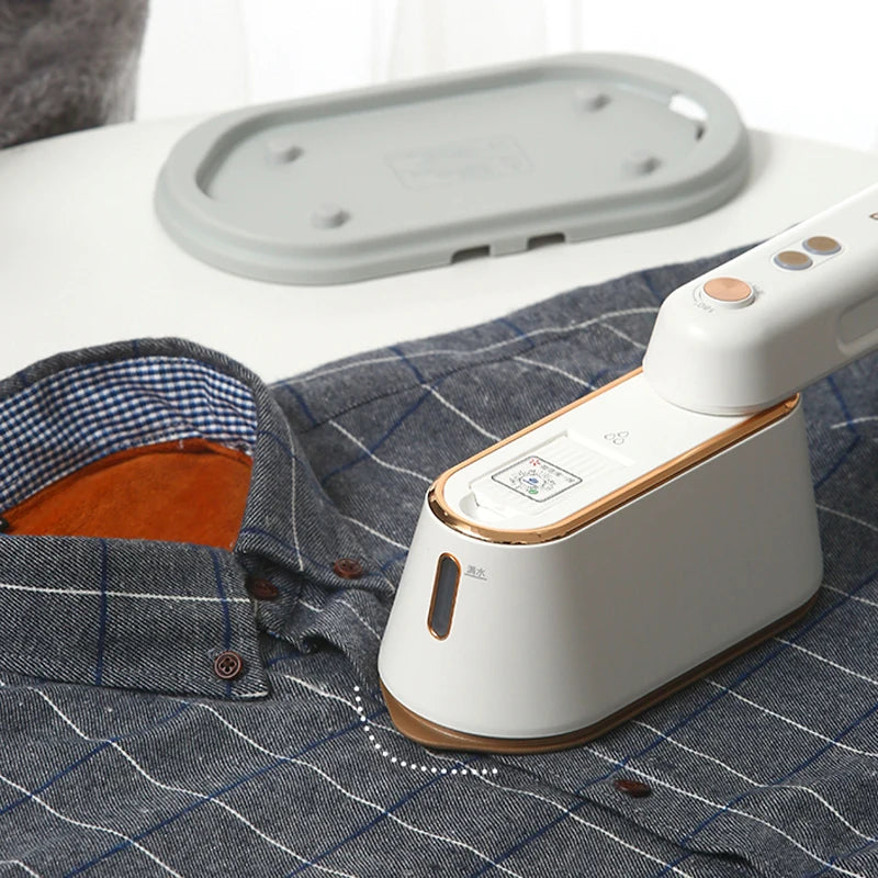 New Hanging Ironing Machine Handheld 1000W Home Small Steam Iron Portable Dry Wet Double Ironing 6 Holes For Steam Shoppers Synchrony