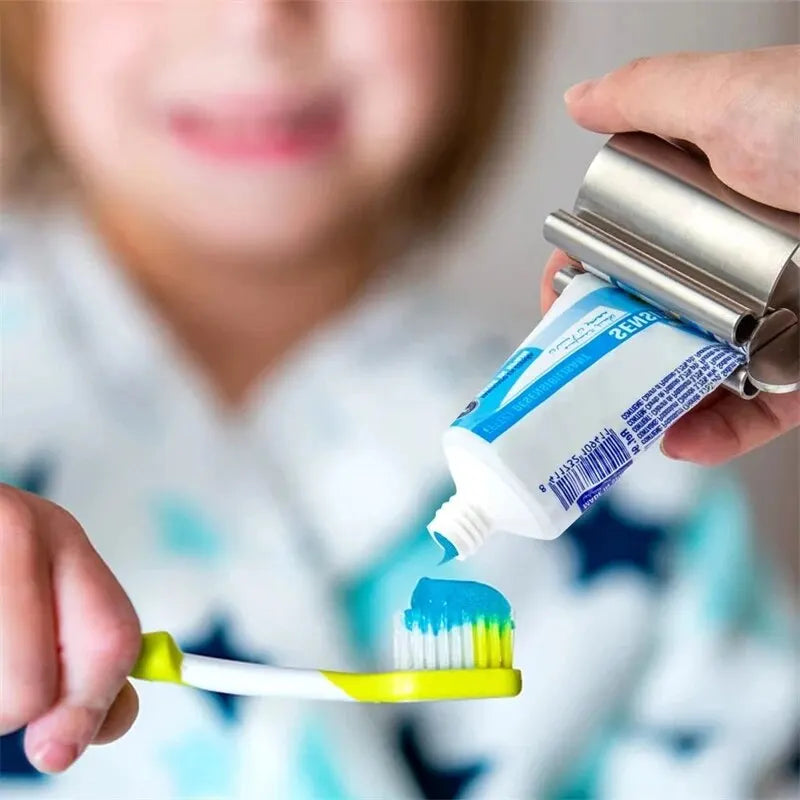 1pc Stainless Steel Wringer Roller Rotate Dispenser for Ointments Cosmetics Bathroom Accessories Toothpaste Squeezer Tube Roller Shoppers Synchrony