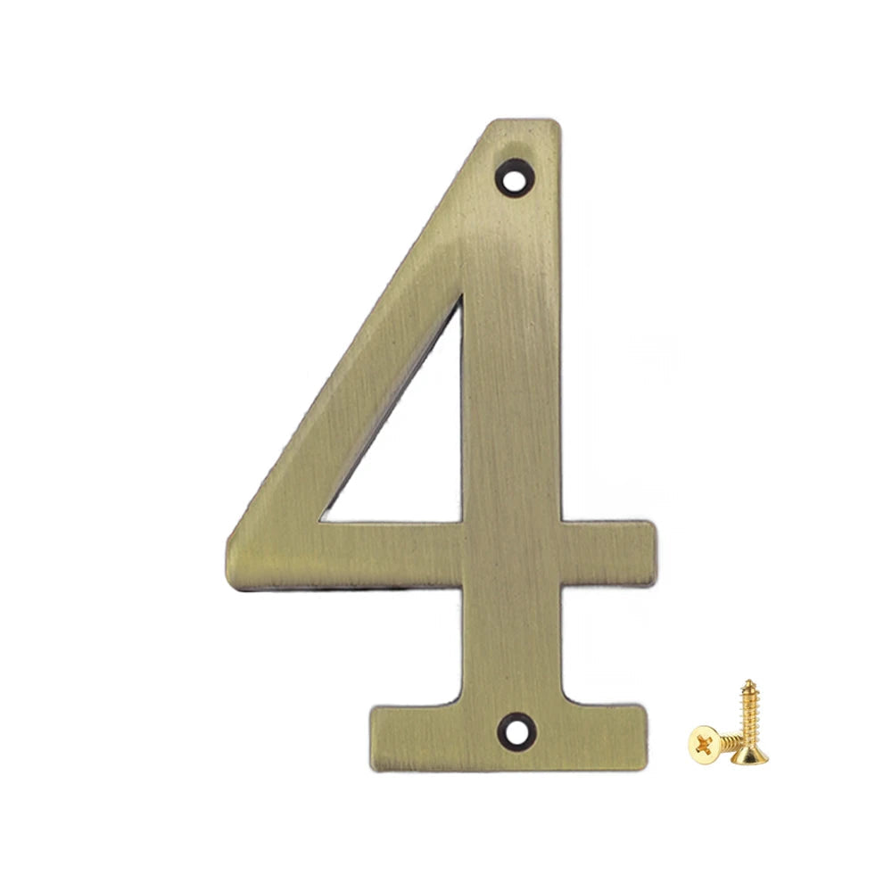 1Pcs 3Inch Metal House Numbers with M2 Screws Solid Zinc Alloy Mailbox Numbers 3D Address Numbers for Outside House Apartment Shoppers Synchrony