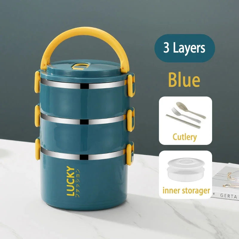 Portable Lunch Box Thermo Insulation Bento Thermos Containers Bento Bag Food Warmer for Kids Food Containers Shoppers Synchrony