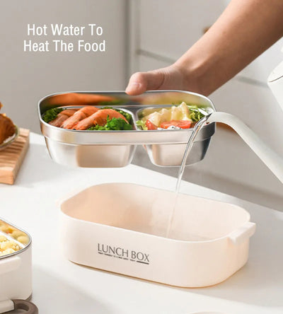 1500ml Double Layers Stainless Steel 304 Thermal Lunch Box With Insulation Bag Leak-Proof Bento Box Adult Student Food Container Shoppers Synchrony