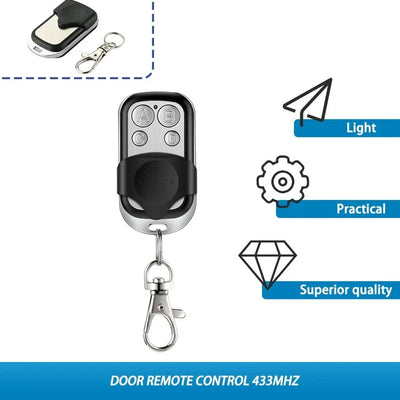 Metal Push Button Remote Control Transmitter ABCD / Lock Unlock 4Button 433MHz Universal 4 Buttons Garage Door Opener Remote Shoppers Synchrony