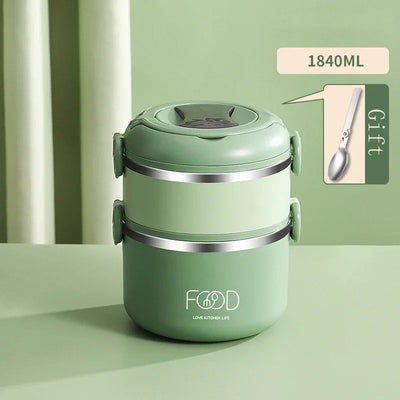 Bento Lunch Box Japanese Multilayer Stainless Steel Bento Box Food Container Storage Portable Thermos Food Jar Kid Bento Box Shoppers Synchrony
