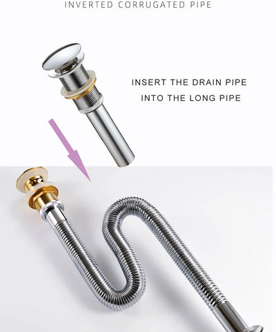 Brass Retractable Drain Hose Bathroom Sink Flexible Drainpipe Basin Pop Up Tube Washbasin Wall Floor Flushing Pipe Fittings Shoppers Synchrony