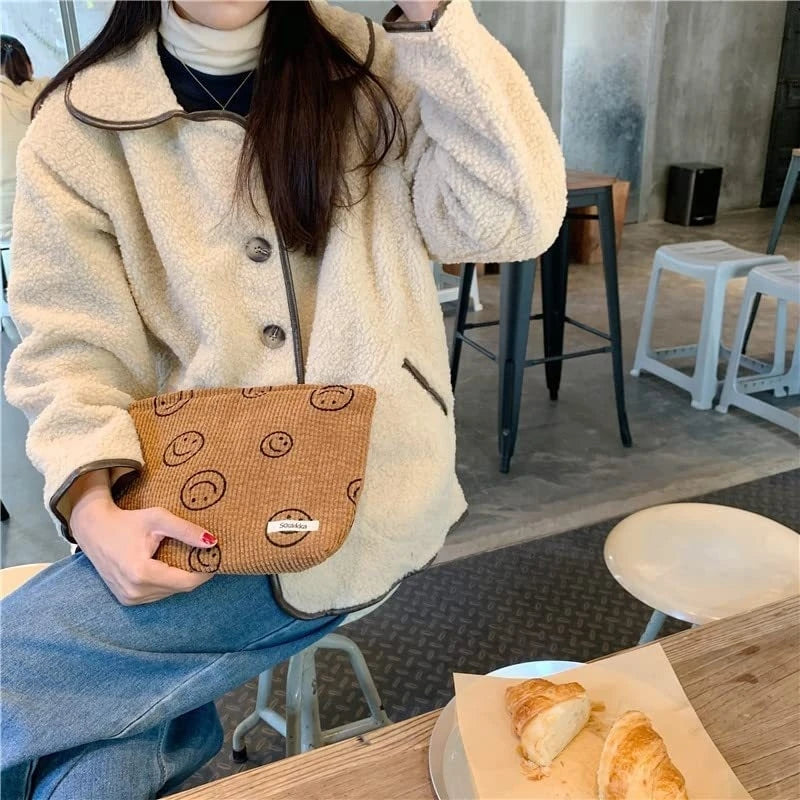 Makeup Bag Large Checkered Cosmetic Bag Capacity Travel Toiletry Bag Cute Makeup Brushes Aesthetic Accessories Storage Bag Shoppers Synchrony