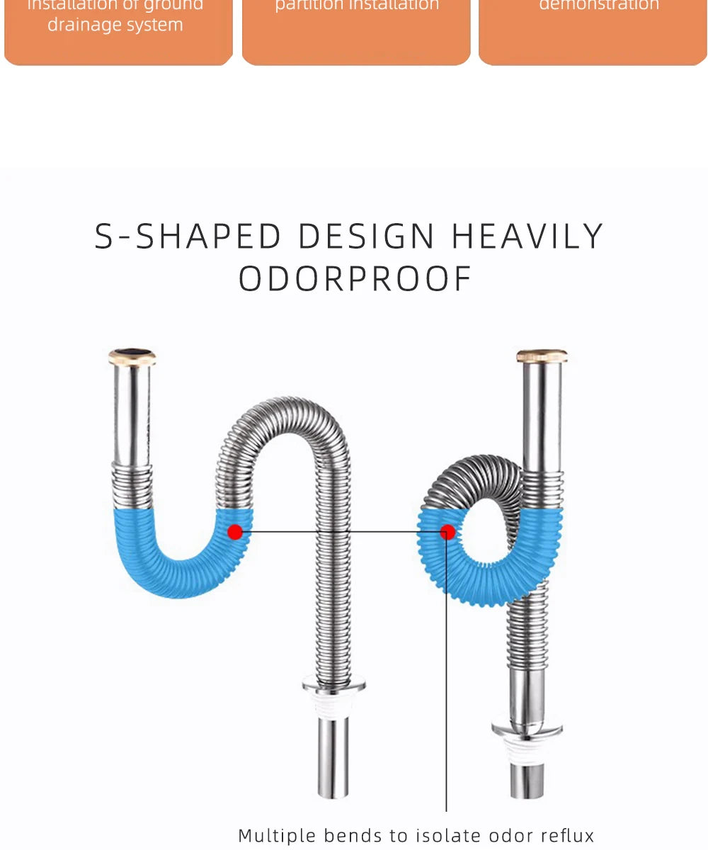 Brass Retractable Drain Hose Bathroom Sink Flexible Drainpipe Basin Pop Up Tube Washbasin Wall Floor Flushing Pipe Fittings Shoppers Synchrony