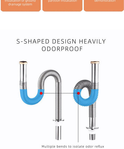 Brass Retractable Drain Hose Bathroom Sink Flexible Drainpipe Basin Pop Up Tube Washbasin Wall Floor Flushing Pipe Fittings Shoppers Synchrony