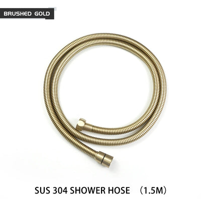 High Quality Black White Shower Hose Bathroom Fitting Stainless Steel Bath Tube 150CM Water Pipe Chrome Burshed Gold Grey Bronze Shoppers Synchrony
