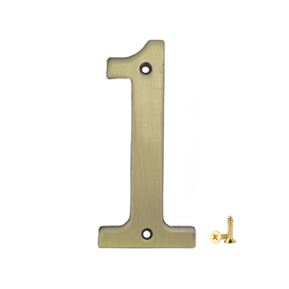 1Pcs 3Inch Metal House Numbers with M2 Screws Solid Zinc Alloy Mailbox Numbers 3D Address Numbers for Outside House Apartment Shoppers Synchrony