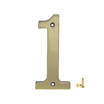 1Pcs 3Inch Metal House Numbers with M2 Screws Solid Zinc Alloy Mailbox Numbers 3D Address Numbers for Outside House Apartment Shoppers Synchrony