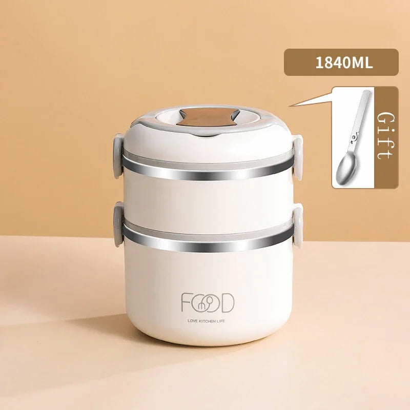 Bento Lunch Box Japanese Multilayer Stainless Steel Bento Box Food Container Storage Portable Thermos Food Jar Kid Bento Box Shoppers Synchrony
