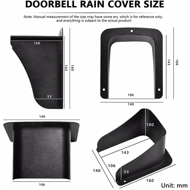 Waterproof Plastic Rain Cover for RFID Access Control Keypad Fingerprint Controller Wifi Door Bell Rainproof Shell Protector Shoppers Synchrony