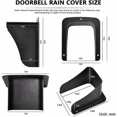 Waterproof Plastic Rain Cover for RFID Access Control Keypad Fingerprint Controller Wifi Door Bell Rainproof Shell Protector Shoppers Synchrony