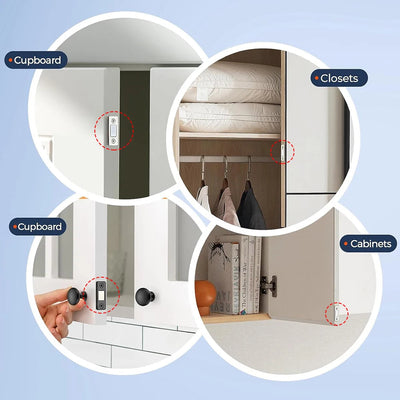 Magnetic Cabinet Catches Ultra Thin Door Strong Magnets Stopper Invisible Adhesive Drawer Magnet Lock for Kitchen Closet Closer Shoppers Synchrony