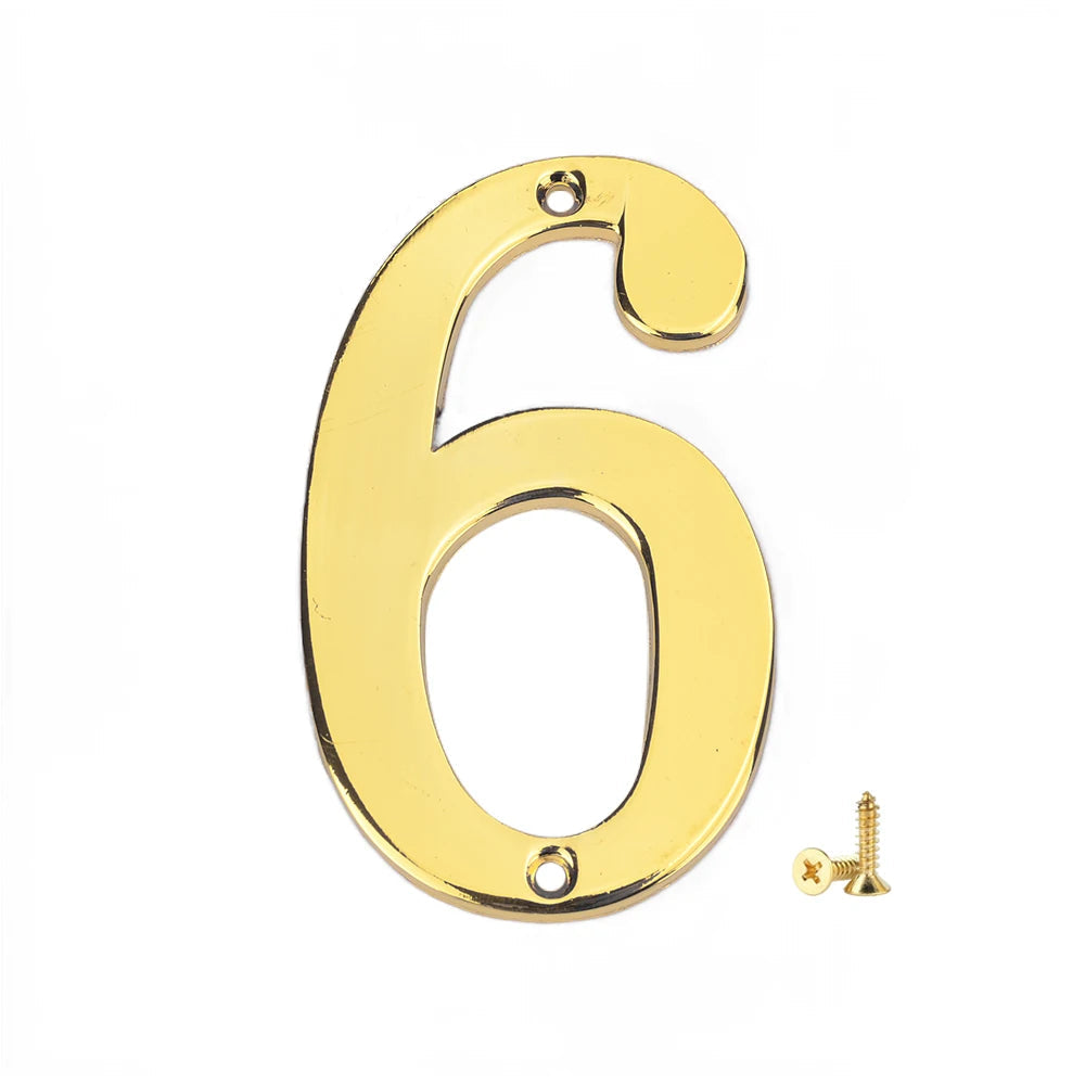 1Pcs 3Inch Metal House Numbers with M2 Screws Solid Zinc Alloy Mailbox Numbers 3D Address Numbers for Outside House Apartment Shoppers Synchrony