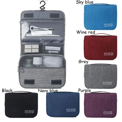 Foldable Toiletry Bag Organizer Hanging Storage Bag Bathroom Makeup Bag Case Travel Dry And Wet Separation Cosmetic Bag Shoppers Synchrony