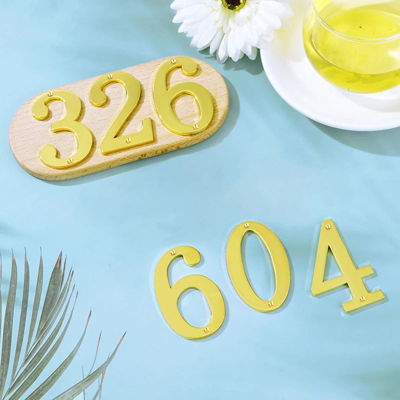1Pcs 3Inch Metal House Numbers with M2 Screws Solid Zinc Alloy Mailbox Numbers 3D Address Numbers for Outside House Apartment Shoppers Synchrony