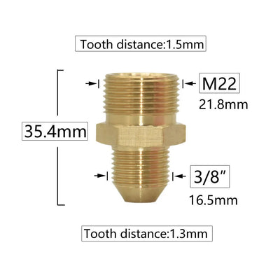Brass 3/8 1/2 3/4" To M14 M18 M22 Male Female Thread Connector Cleaning Machine Faucet Bathroom Kitchen Copper Fittings Shoppers Synchrony