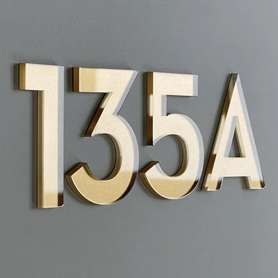 Acrylic 75mm Exterior House Number Outdoor Self Adhesive Letters Apartment Door Numbers Stickers Plate Sign Mailbox 3 inch Shoppers Synchrony