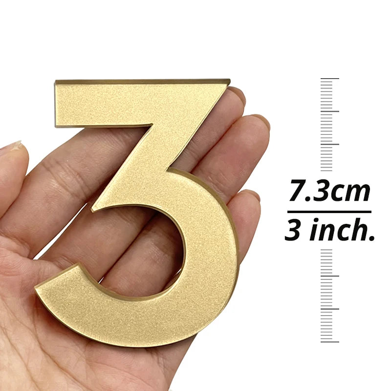 Acrylic 75mm Exterior House Number Outdoor Self Adhesive Letters Apartment Door Numbers Stickers Plate Sign Mailbox 3 inch Shoppers Synchrony
