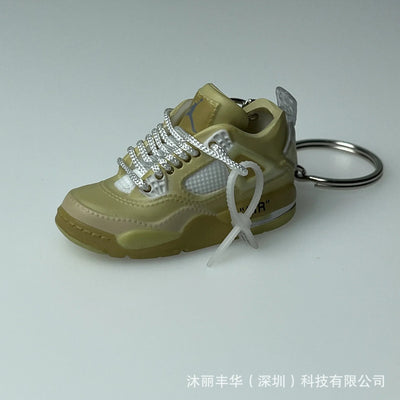 Trend AJ4 keychain Jordan 4 joint sports shoe model schoolbag gift mini AJ4 basketball shoes wholesale pendant Shoppers Synchrony