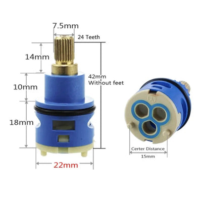 26MM Shower Faucet Ceramic Spool/Shower Sprinkler Water Separator 2-Hole Diversion Valve Core/Bathroom Accessories fittings Shoppers Synchrony