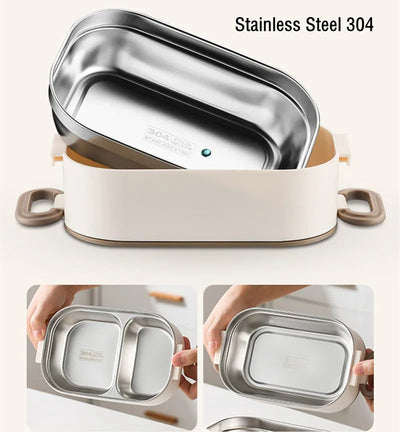 1500ml Double Layers Stainless Steel 304 Thermal Lunch Box With Insulation Bag Leak-Proof Bento Box Adult Student Food Container Shoppers Synchrony