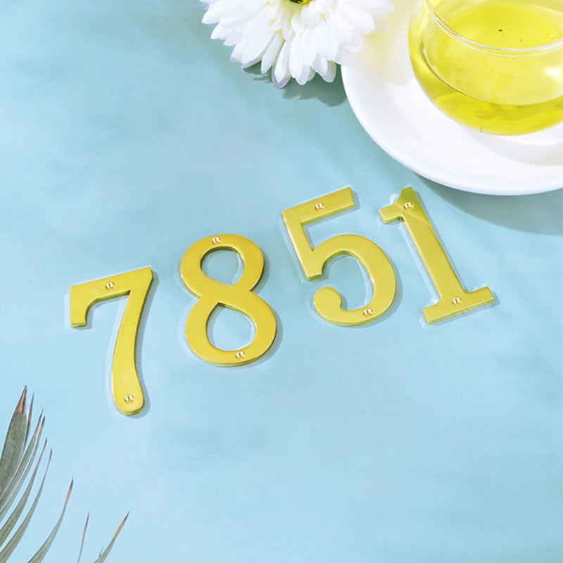 1Pcs 3Inch Metal House Numbers with M2 Screws Solid Zinc Alloy Mailbox Numbers 3D Address Numbers for Outside House Apartment Shoppers Synchrony