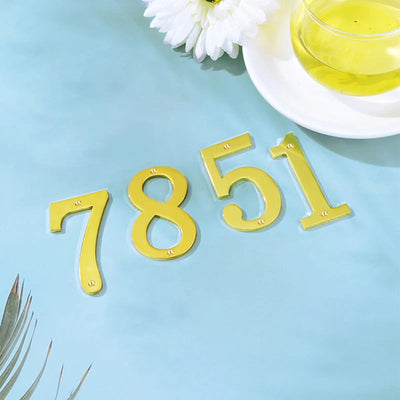 1Pcs 3Inch Metal House Numbers with M2 Screws Solid Zinc Alloy Mailbox Numbers 3D Address Numbers for Outside House Apartment Shoppers Synchrony