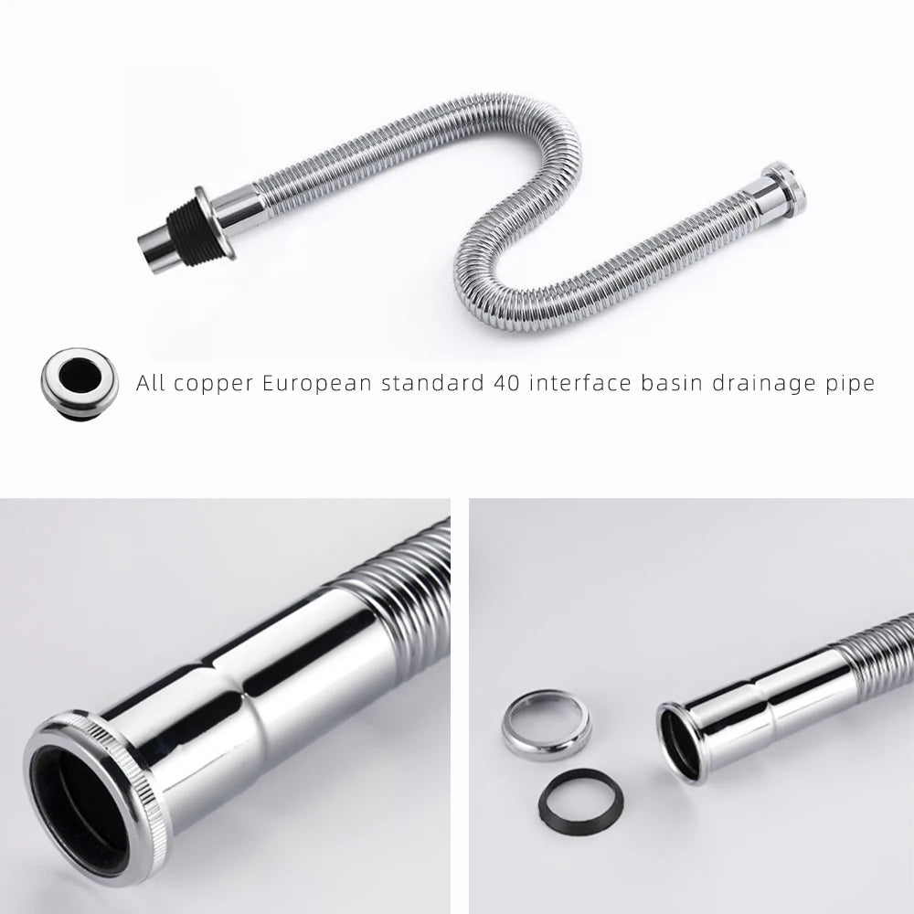 Brass Retractable Drain Hose Bathroom Sink Flexible Drainpipe Basin Pop Up Tube Washbasin Wall Floor Flushing Pipe Fittings Shoppers Synchrony