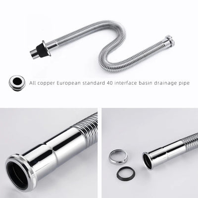 Brass Retractable Drain Hose Bathroom Sink Flexible Drainpipe Basin Pop Up Tube Washbasin Wall Floor Flushing Pipe Fittings Shoppers Synchrony