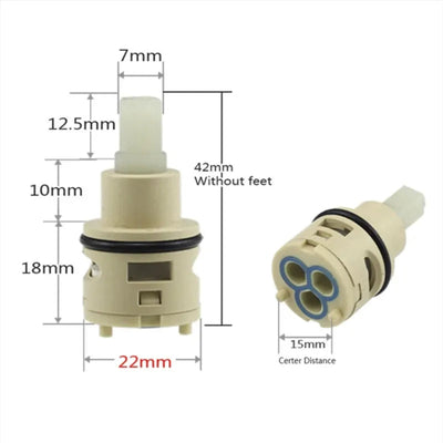 26MM Shower Faucet Ceramic Spool/Shower Sprinkler Water Separator 2-Hole Diversion Valve Core/Bathroom Accessories fittings Shoppers Synchrony