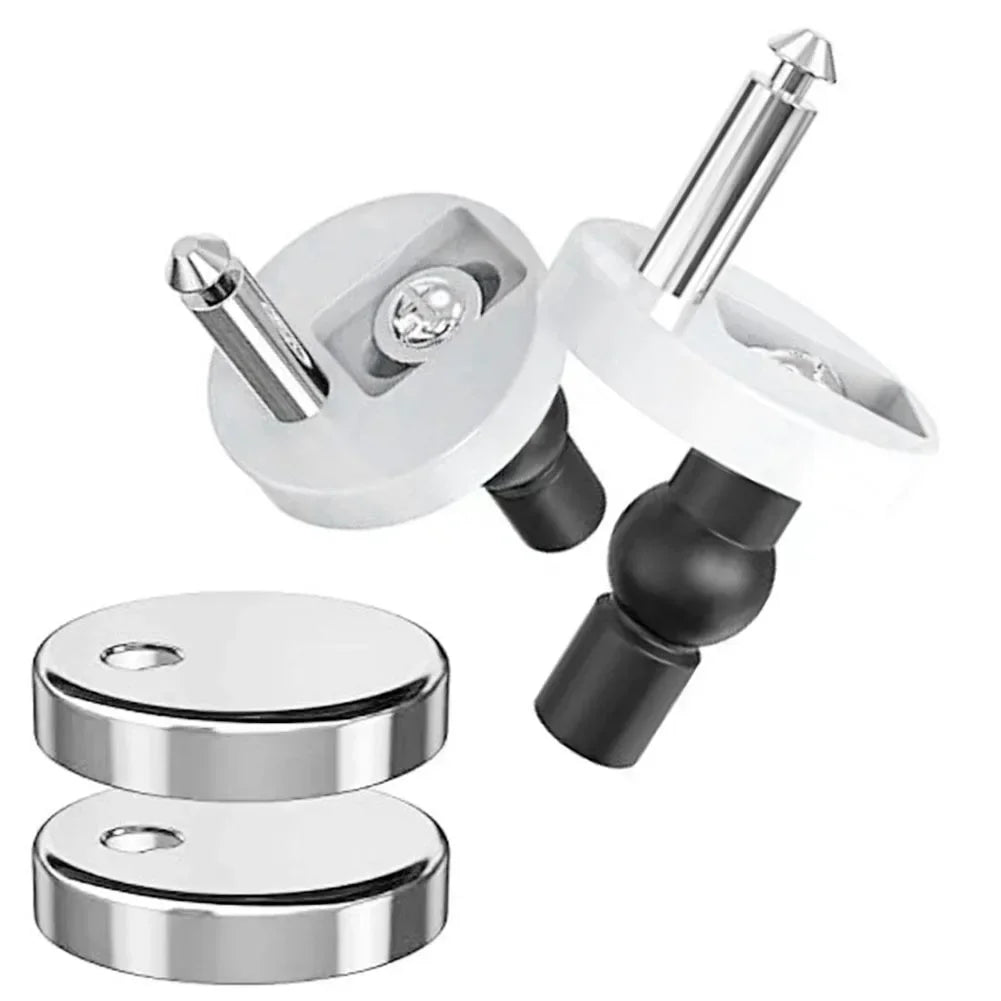 2Pcs Quick Release Toilet Seat Fixings Universal Toilet Seat Hinges Top Fittings For WC Toilet Blind Holes Bathroom Accessories Shoppers Synchrony