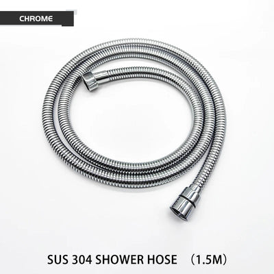 High Quality Black White Shower Hose Bathroom Fitting Stainless Steel Bath Tube 150CM Water Pipe Chrome Burshed Gold Grey Bronze Shoppers Synchrony