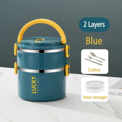 Portable Lunch Box Thermo Insulation Bento Thermos Containers Bento Bag Food Warmer for Kids Food Containers Shoppers Synchrony